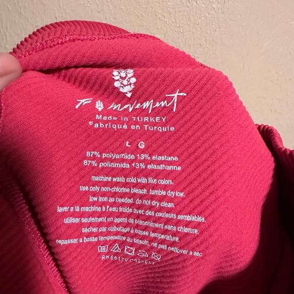 Free People Movement Free Throw Ribbed‎ Leggings Size Large - Picture 6 of 6